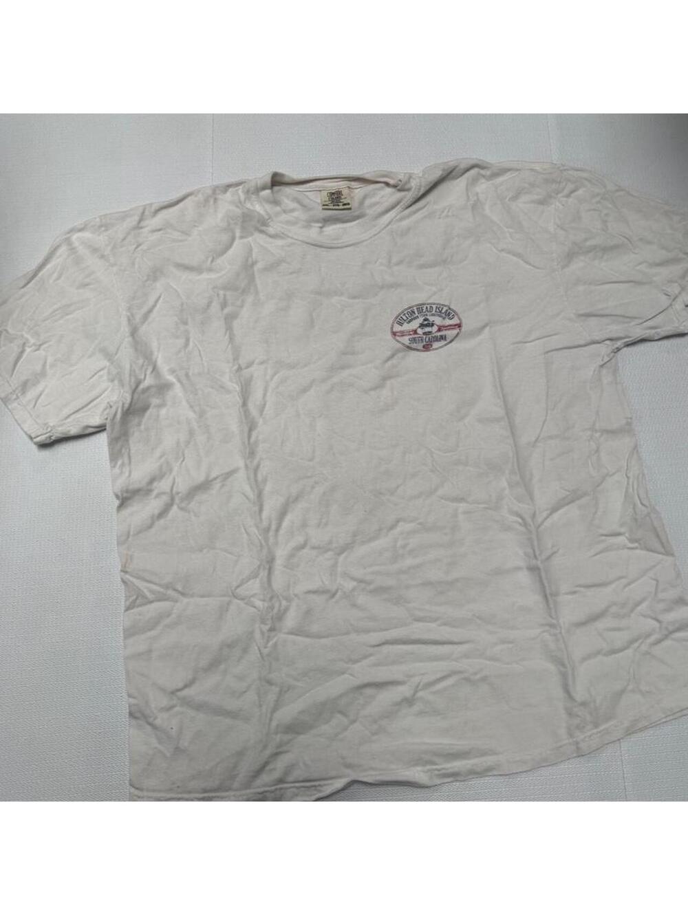 Cotton On Men's White and Cream Tshirt